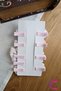 Set of 9 White Rabbit Soft Baby Girl's Clamp Buckles - Ribbon Heart Floral Children's Hair Clip - 3