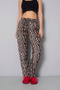 Thick Fleece Fabric Elastic Waist Women's Pajama Bottoms - 5
