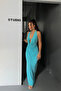 Candy Bebe Blue Long Dress (Bralet Included) (the Brooch in the Middle Is Not Included.) - 5