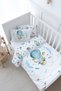 Baby Size (Without Sheets) Duvet Cover Set 100X150 cm - for Baby Series - Elephant in a Blue Balloon