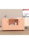 Melamine Side Extension Wooden Cabinet With Shelves Drawer- 60Cm X 120Cm X 40 Cm (White) (Oak) - 3