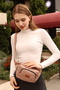 Canvas Fabric Waist Bag and Shoulder Bag - 5
