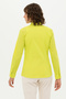 Women's Neon Yellow Long Sleeve Basic Shirt 50262946-Vr168 - 5