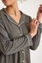 100% Cotton Smoke Military Color Premium Quality Women's Pajama Set - 6