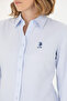 Women's Light Blue Long Sleeve Basic Shirt 50271267-Vr003 - 7