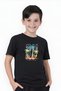 Surf Printed Boy's Short Sleeve T-Shirt - 2