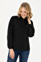 Women's Black Long Sleeve Basic Shirt 50271267 -Vr046 - 3