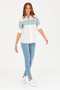 Women's Water Green Long Sleeve Shirt 50264898 -Vr083 - 4