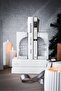Set of 2 (Pair) Pantheon Architectural Design Handmade Concrete Bookends / Supports Gift Decorative