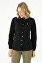 Women's Black Long Sleeve Basic Shirt 50271264-Vr046 - 2