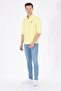 Men's Neon Yellow Long Sleeve Basic Shirt 50262980 -Vr168 - 4