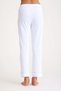 95% Cotton 5% Elestan White Color Blue Ribbed Premium Quality Women's Pajamas Set - 8