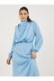 Satin Look Draped Cowl Neck Sheath Midi Dress - 2