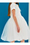 Cotton Lined Tutu Skirt Baby Lapel Short Sleeve Dress - 2