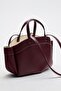 Claret Red Shopper Women's Tote Hand and Shoulder Strap Bag
