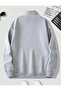 Unisex Half Zipper Unprinted Sweatshirt - 3