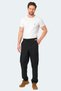 Ronda Men's Black Sweatpants with Pockets - 4