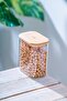 Malibu Bamboo Lid Borosilicate Glass Jar - 900 ml