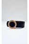 Women's Black Pearl Embroidered Gold Buckle Belt, Jean Belt, Jacket Belt, Trouser Belt - 2