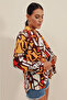3721 Graphic Patterned Shirt - C. Brown - 3