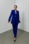 Women's Stone Detailed Blazer Trousers Set - Stylish Outfit - 5