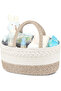 Cotton Rope Diaper Caddy - Ivory