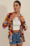 3721 Graphic Patterned Shirt - C. Brown - 5
