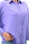 Women's Large Size Tie Detailed Shirt 1709-25 - 5
