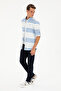 Men's Cobalt Blue Long Sleeve Shirt 50283760-Vr045 - 4