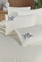 Premium Double Waffles 100% Cotton, Honeycomb Design Embroidered Double Boxed Pique Set - 6