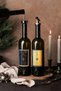 Amber Gold 2-Piece 750 Ml Olive Oil Bottle with Wooden Stand Oil Pot Oil Bowl 750 stands - 5