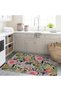 Semih Collection Multicolored Floral Mixed Flowers Patterned Woven Base Modern Decorative Carpet 43 - 3