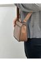 Genuine Leather, Crossbody Strap, Daily Bag, Women's Shoulder Bag, Tan, 23*17*7 cm - 2