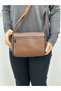 Genuine Leather, Crossbody Strap, Daily Bag, Women's Shoulder Bag, Tan, 23*17*7 cm
