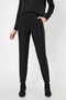 Black Regular Waist Slim Fit Stripe Detailed Woven Pants