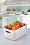 (3 Pieces) Stylish 3.5 Liter Organizer |   In-Cabinet Refrigerator Bathroom Kitchen Basket Organizer Storage Container - 4