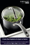 A1 Series Scratchdefense Non-Stick Sauce Pot with Glass Lid - 16 cm - 8