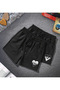 Flame Inverted Heart Print Seasonal Men'S-Women's Shorts for Couples Bermudas