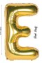 Foil Balloon Letter E Helium Balloon 100 cm Gold Color - Letter E Balloon - Letter Foil Balloon - 40 Inch