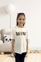Mini Embossed Children's Beige T-shirt Kt01931