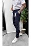 Men's Belt Rope Detailed Dobby Linen Trousers - 2