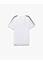 Crew Neck Rib Short Sleeve Sports T-Shirt - 4