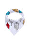 Bandana Bibs Set of 4 - Organic Cotton - Glasses Mustaches - 3