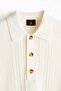 Regular Fit Cable-knit polo shirt - 2