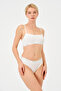 Women's Corded Fabric Rope Strap Bustier and Panty Set