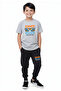 Summer Printed Boy's Double Pocket Bottom-Top Set - 2