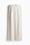 Wide twill trousers
