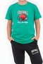 A. Football Printed Boys' Double Pocket Bottom-Top Suit - 5