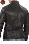Men's Genuine Lambskin Jacket Slim Fit Black Zip-Up Leather Coat Stylish and Modern Design - 5