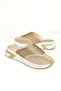 U312514415 Beige Mesh Women's Slippers - 8